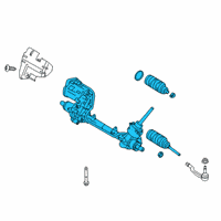 OEM 2019 Ford Edge GEAR - RACK AND PINION STEERIN Diagram - M2GZ-3504-D