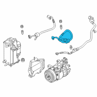 OEM 2018 BMW 530e Suction Pipe Evaporator-Compressor Diagram - 64-53-9-321-603