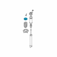 OEM Hyundai Sonata Rear Spring Pad, Upper Diagram - 55341-3K000