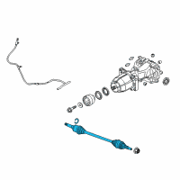 OEM 2018 Lincoln MKZ Axle Assembly Diagram - HG9Z-4K138-A