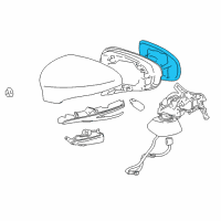 OEM 2013 Lexus GS450h Mirror Outer, RH Diagram - 87931-30C50