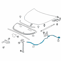 OEM 2009 Chevrolet Traverse Release Handle Diagram - 23177207