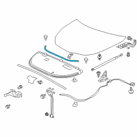 OEM Chevrolet Traverse Front Weatherstrip Diagram - 23151424