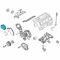 OEM 2014 Infiniti QX80 Cover Assembly Valve Timing Control Diagram - 13041-1LA1A