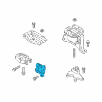 OEM 2015 Lincoln MKC Transmission Mount Bracket Diagram - BV6Z-6E042-C