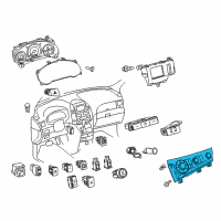 OEM 2014 Toyota Sienna Dash Control Unit Diagram - 55900-08141-B0