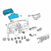 OEM 2012 Toyota Sienna Instrument Cluster Diagram - 8380008350