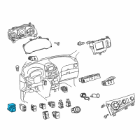 OEM Toyota Venza Mirror Switch Diagram - 84870-0T010-B0