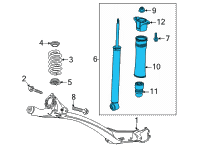 OEM Buick Encore GX Shock Diagram - 42599537