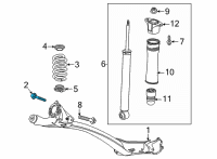 OEM 2020 Buick Encore GX Axle Beam Bolt Diagram - 11549107