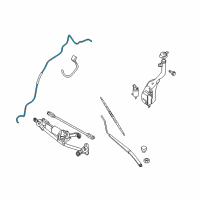 OEM 2009 Nissan Sentra Hose Washer Diagram - 28940-ET010