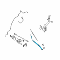 OEM 2012 Nissan Sentra Left Wiper Arm Diagram - 28881-ET000