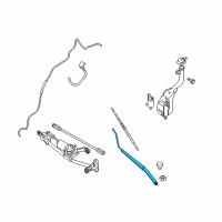 OEM 2009 Nissan Sentra Left Wiper Arm Diagram - 28881-ET000