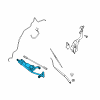 OEM 2011 Nissan Sentra Motor Assy-Windshield Wiper Diagram - 28810-9AA0A