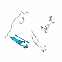 OEM 2011 Nissan Sentra WIPER Assembly Windshield Diagram - 28800-9AA0A