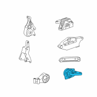 OEM 2015 Chevrolet Malibu Side Transmission Mount Diagram - 13322175