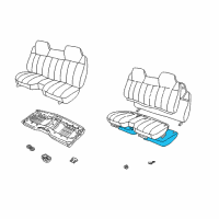 OEM 2002 GMC Sonoma Pad, Front Seat Cushion Diagram - 12470719