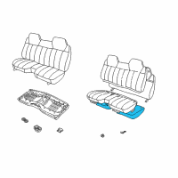 OEM 1995 GMC Sonoma Pad Asm, Front Seat Cushion <Use 1C7J 0055A> Diagram - 12385049