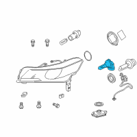 OEM Honda Pilot Bulb, Headlight (Hb3) (12V 60W) (Sylvania) Diagram - 33115-S84-A01