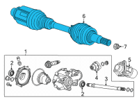 OEM 2022 Cadillac CT5 Axle Diagram - 84422106