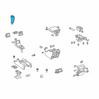 OEM Toyota Shift Knob Diagram - 33504-0C020-C0