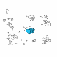 OEM Toyota Tundra Console Base Diagram - 58820-0C040-E0