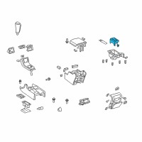 OEM 2013 Toyota Tundra Front Cup Holder Diagram - 55620-0C030-C0