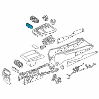 OEM Hyundai Equus Switch Assembly-Console Diagram - 93310-3N800-4X