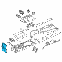 OEM 2014 Hyundai Equus Cover Assembly-Floor Console Air Ventilator Diagram - 84697-3N800-RY