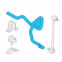 OEM 2006 Toyota Sienna Stabilizer Bar Diagram - 48811-AE030