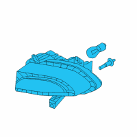 OEM 2019 Jeep Renegade Lamp-Park And Turn Signal Diagram - 68439334AA