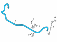 OEM 2019 BMW X3 Anti-Roll Bar, Front Axle Diagram - 31-35-6-870-651