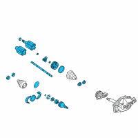 OEM Buick Axle Assembly Diagram - 26079789