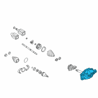 OEM GMC Envoy Front Differential Carrier (3.73 Ratio) Diagram - 15931324