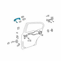 OEM 2006 Lexus GS300 Front Door Outside Handle Assembly, Right Diagram - 69210-30300-A1