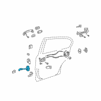 OEM 2008 Lexus GS460 Check Assy, Rear Door Diagram - 68640-30101