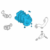 OEM Ford Escape Air Cleaner Assembly Diagram - 3L8Z-9600-ARM