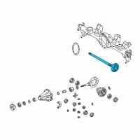 OEM 2017 Lexus LX570 Shaft Sub-Assembly, Rear Axle Diagram - 42301-60030