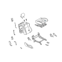 OEM 2003 Nissan 350Z Pad-Front Seat Cushion Diagram - 87311-CD010