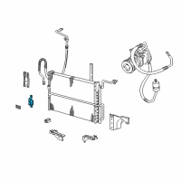 OEM 1994 Ford E-250 Econoline AC Tube Diagram - F2UZ19D721A