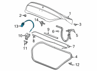 OEM Cadillac CT5 Emergency Handle Diagram - 84609307