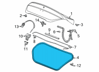 OEM 2022 Cadillac CT4 Weatherstrip Diagram - 84779166