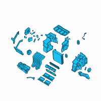 OEM Kia Borrego Heater & EVAPORATOR Diagram - 971012J100