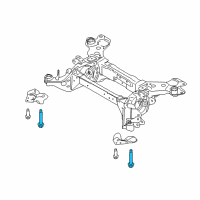 OEM 2016 Ford Edge Suspension Crossmember Rear Bolt Diagram - -W716077-S439