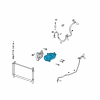 OEM 2010 Chevrolet Camaro Compressor Diagram - 23374616