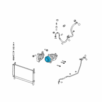 OEM 2011 Chevrolet Camaro Clutch Kit-A/C Diagram - 92219539