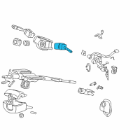 OEM Honda Insight Switch Assembly, Wiper (Rear Wiper) Diagram - 35256-S3Y-G01