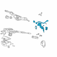 OEM 2004 Honda Insight Lock Assy., Steering Diagram - 35100-S3Y-A12