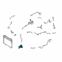 OEM 2015 Lexus LS600h Pump Assy, Water W/Motor & Bracket Diagram - G9020-50010