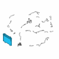 OEM 2012 Lexus LS600h Radiator Assembly Diagram - G9010-50011